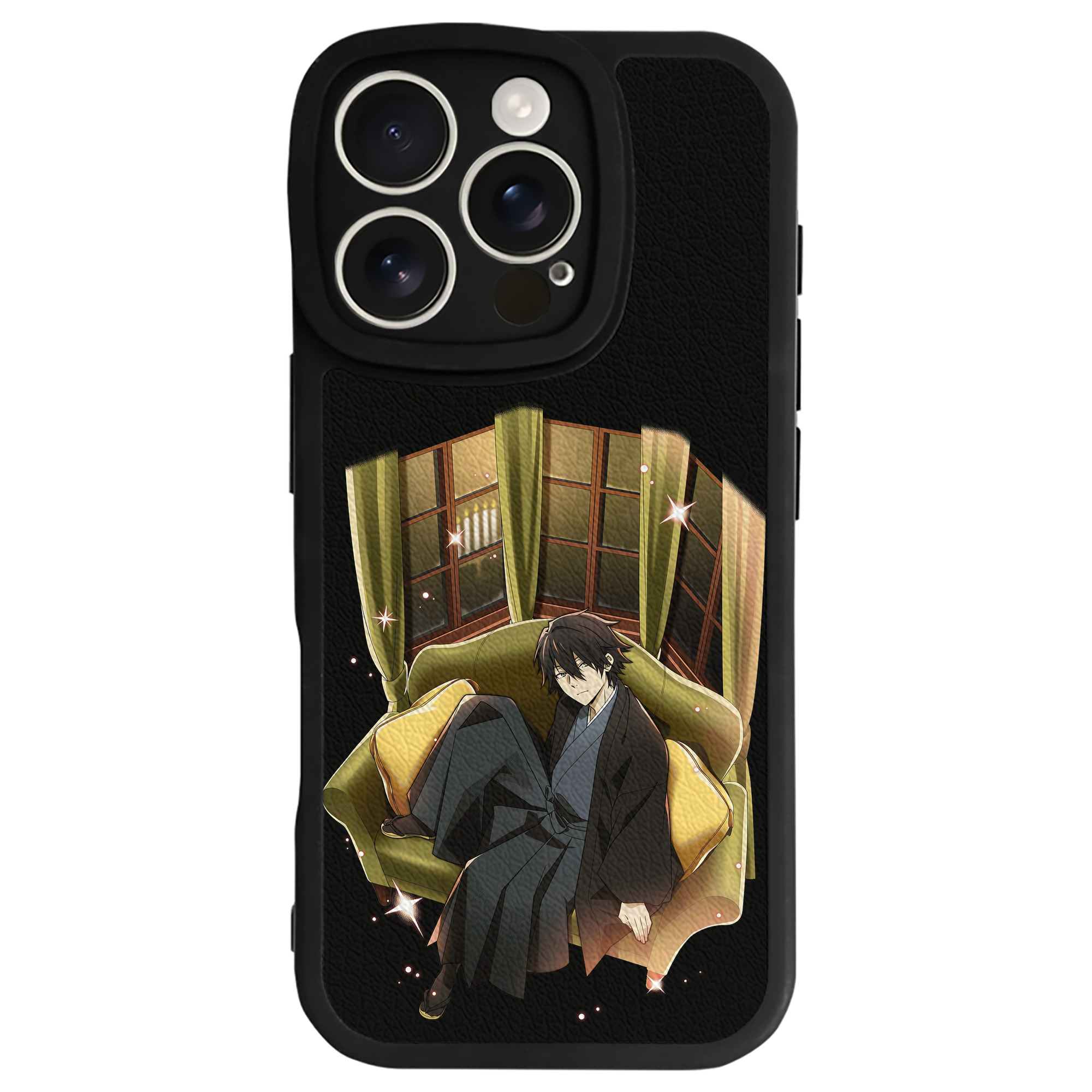 （画像用） 文豪ストレイドッグス Bungo Stray Dogs 【iPhone 16シリーズ対応】シリコンスマホケース（レザー調） 材質：シリコン